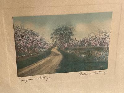 LOT 95L: Signed Wallace Nutting Print and Signed Framed Painting