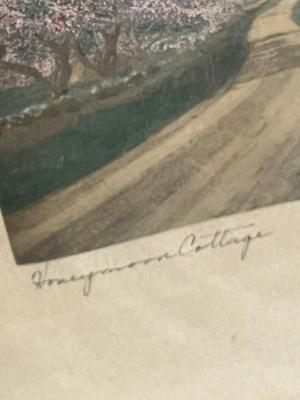 LOT 95L: Signed Wallace Nutting Print and Signed Framed Painting