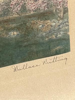LOT 95L: Signed Wallace Nutting Print and Signed Framed Painting