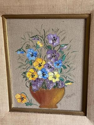 LOT 95L: Signed Wallace Nutting Print and Signed Framed Painting