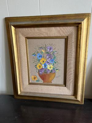 LOT 95L: Signed Wallace Nutting Print and Signed Framed Painting