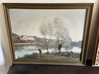 LOT 96L: Three Framed Wall Art Pieces