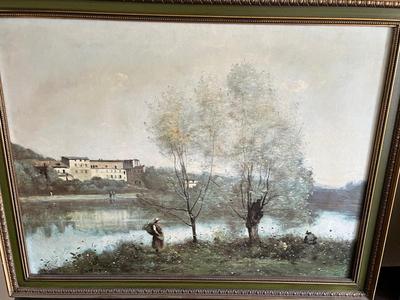 LOT 96L: Three Framed Wall Art Pieces