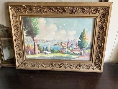 LOT 96L: Three Framed Wall Art Pieces