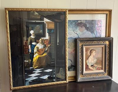 LOT 97L: Renoir and More - Three Framed Pieces of Wall Art