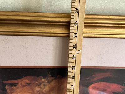 LOT 99L: Four Framed Agel Themed Art Prints