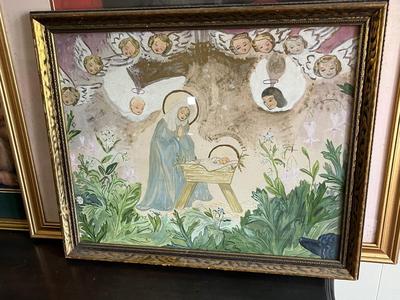 LOT 99L: Four Framed Agel Themed Art Prints