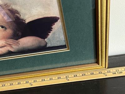 LOT 99L: Four Framed Agel Themed Art Prints