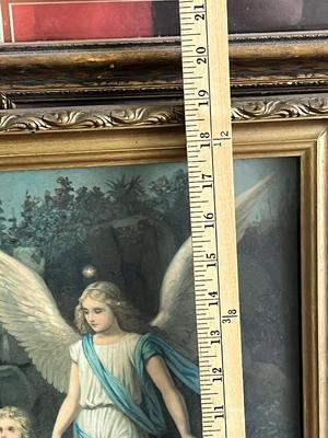 LOT 99L: Four Framed Agel Themed Art Prints