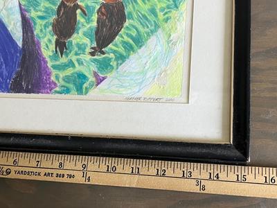 LOT 116L: Signed Art - Original Sailboat Painting and Seals Marked 1/1