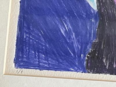 LOT 116L: Signed Art - Original Sailboat Painting and Seals Marked 1/1