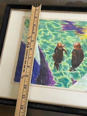LOT 116L: Signed Art - Original Sailboat Painting and Seals Marked 1/1