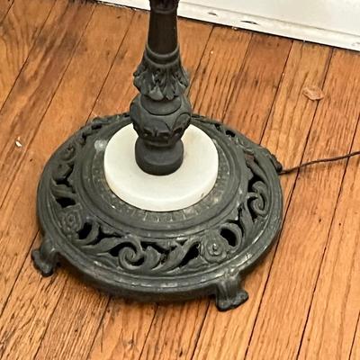 LOT 117L: Stained Glass Floor Lamp