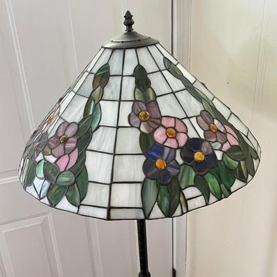 LOT 117L: Stained Glass Floor Lamp