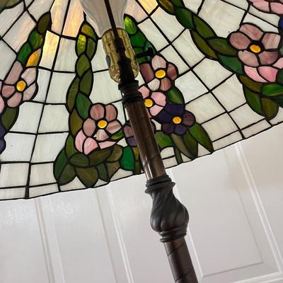 LOT 117L: Stained Glass Floor Lamp