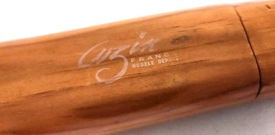Lot #88 Scarce Vintage Cuzin French Wooden Carved Bread Knife.