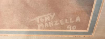 Lot #89 Original Pastel - Blessed Virgin Mary - local artist Tony Manzella