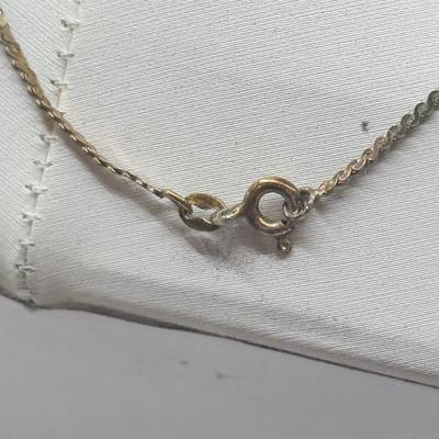 LOT 2J: Sterling Silver (925) Dolphin Earring Wedding Band-sz 7, Single Earring and 2-Chains