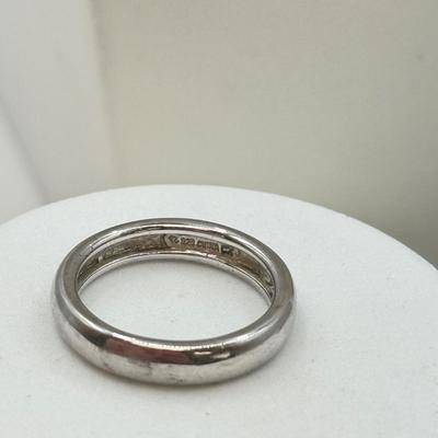 LOT 2J: Sterling Silver (925) Dolphin Earring Wedding Band-sz 7, Single Earring and 2-Chains