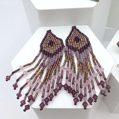 LOT 10: Leetie Lovendale Acrylic Hoops with Vintage Earrings and Necklace
