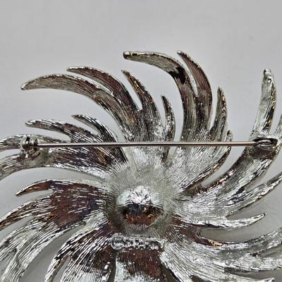 LOT 32: Variety of Silver-tone Pins and Brooches