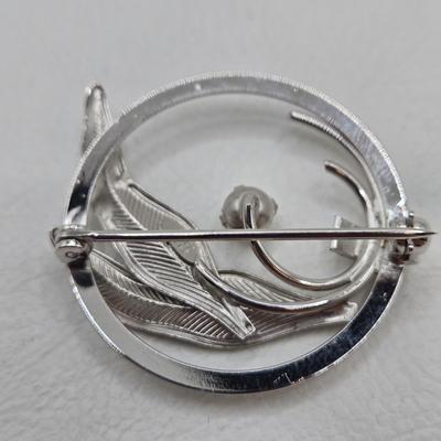LOT 32: Variety of Silver-tone Pins and Brooches