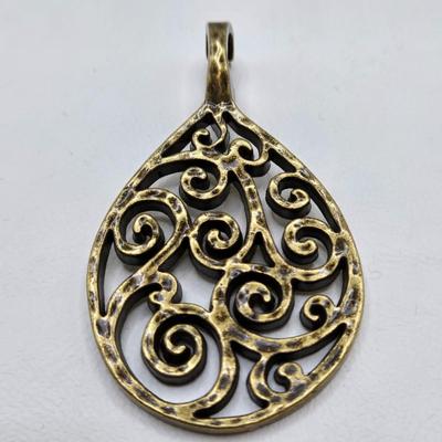 LOT 35: Gold-tone and Purple Bead Necklace, Two Tone Twisted Snake Chain, Metal Pendant, and Purple Gemstone Earrings