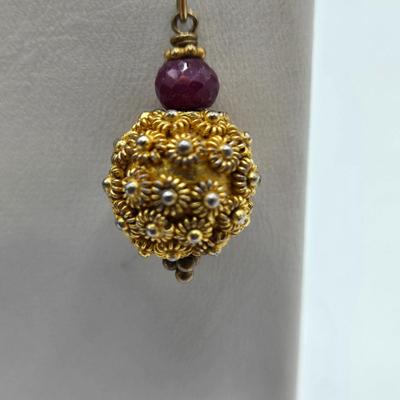 LOT 36: Multiple Pairs of Pierced Earrings and 1 Pair of Clip Earrings