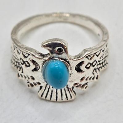 LOT 37: Jubilee Cross on 15 in. Trifari Chain, Religious Charm on 24 in. Silver Chain, Silver-tone and Turquoise Like Bead Rings, and More