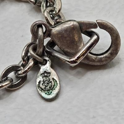 LOT 41: Multiple Black and Silver-tone Neclaces and Pair of Matching Earrings