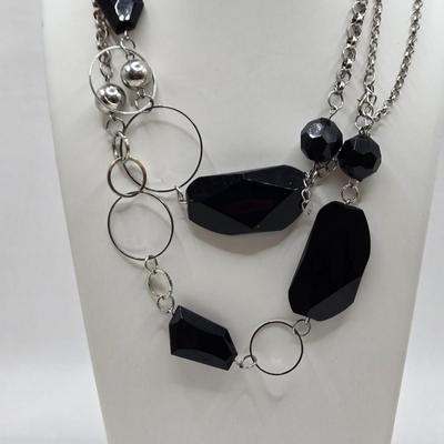 LOT 43: Multiple Necklaces and Earrings