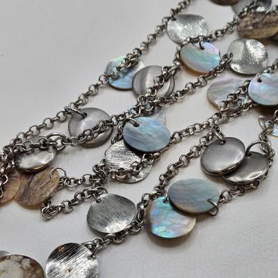 LOT 44: Various Necklaces and Cute Knitting Needle and Yarn Earrings