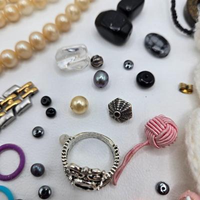 LOT 46: Craft Lot/ All Kinds of Odds and Ends to Use in Craft Projects