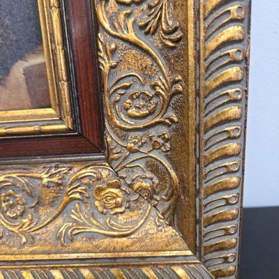 LOT 52: Still Life Floral Art in Beautiful, Ornate Frame / Decorative Arts Inc.