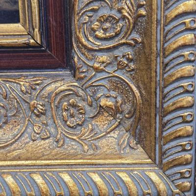 LOT 53: Still Life Floral Art in Beautiful Frame/ Decorative Arts Inc.