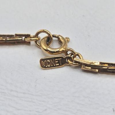 LOT 58: Five Gold-tone Chains/ One w/ Lucite Butterfly Pendant