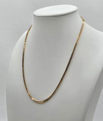 LOT 58: Five Gold-tone Chains/ One w/ Lucite Butterfly Pendant