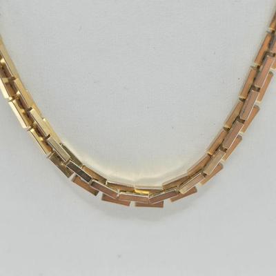 LOT 58: Five Gold-tone Chains/ One w/ Lucite Butterfly Pendant