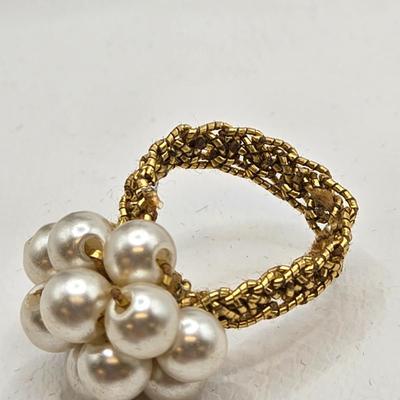 LOT 60: Variety of Rings and Earrings Including One Pair of Clip Earrings