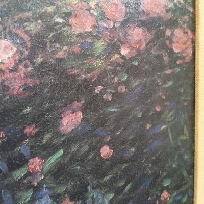 LOT 65: Framed Reproduction of 'Pathway with Pot' by Greg Singley 3ft x 2-1/2ft
