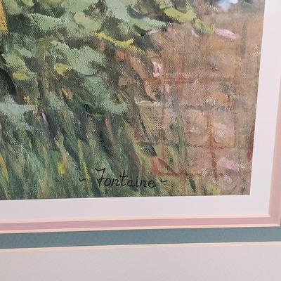 LOT 66: Framed E. Joseph Fontaine Print 2-1/2ft x 3ft
