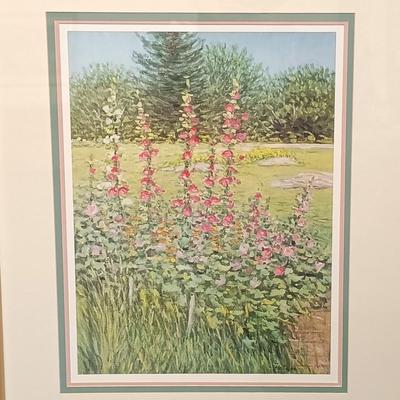 LOT 66: Framed E. Joseph Fontaine Print 2-1/2ft x 3ft