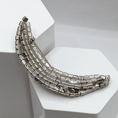 LOT 68: Vintage Rhinestone Brooches, Shoe Clips and Bracelet (Broken Clasp)