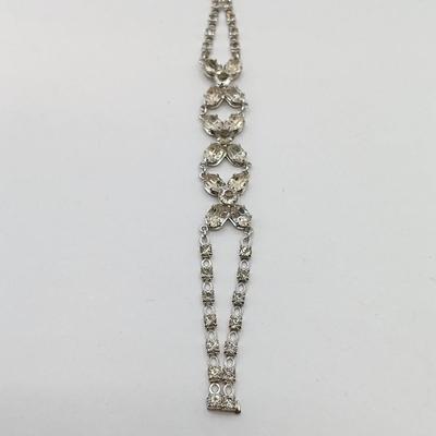 LOT 68: Vintage Rhinestone Brooches, Shoe Clips and Bracelet (Broken Clasp)