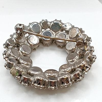 LOT 68: Vintage Rhinestone Brooches, Shoe Clips and Bracelet (Broken Clasp)