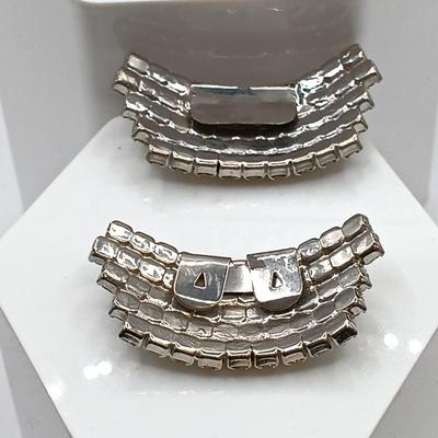 LOT 68: Vintage Rhinestone Brooches, Shoe Clips and Bracelet (Broken Clasp)