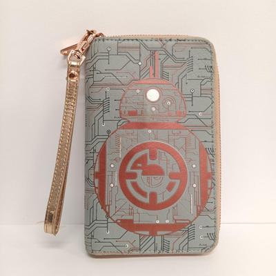 LOT 72: Star Wars Galaxy's Edge Droid Depot BB-8/R2-D2 Wallet, WDCC Disney Classic Collection Pins & Mickey Mouse Glove Coaster