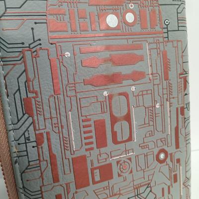 LOT 72: Star Wars Galaxy's Edge Droid Depot BB-8/R2-D2 Wallet, WDCC Disney Classic Collection Pins & Mickey Mouse Glove Coaster