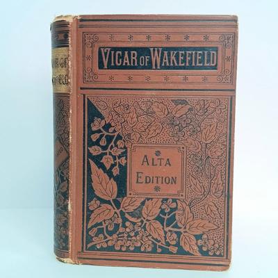 LOT 73: Alta Edition Vicar of Wakefield with Ericofon Ericsson Cobra Phone & Record Books