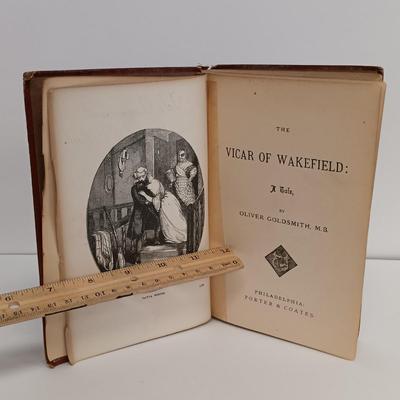 LOT 73: Alta Edition Vicar of Wakefield with Ericofon Ericsson Cobra Phone & Record Books